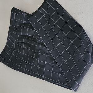 Loft Dress Pants window pane grey/pink